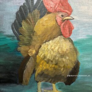 “Rooster Time” by Pamela Buttazzoni