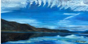 “Sky Mirror Over Still Waters” — Original Fine Art Reproduction by Pamela Buttazzoni