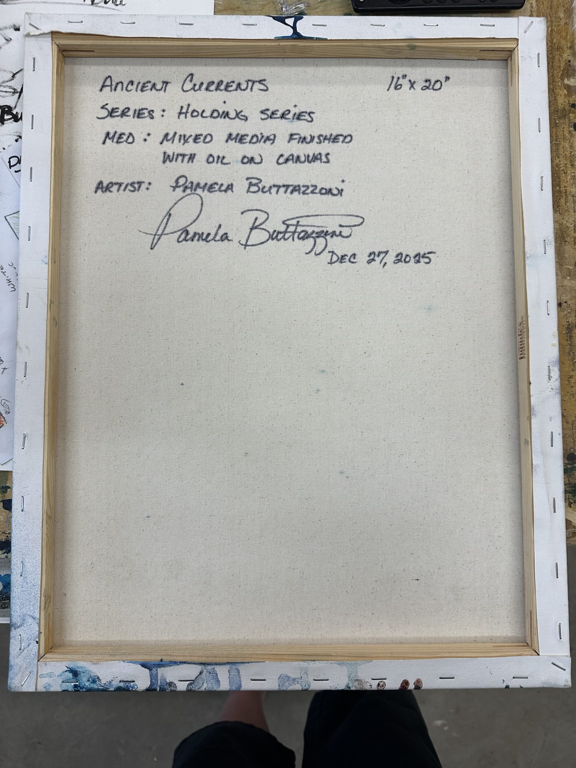 “Ancient Currents” Original Fine Artwork by Pamela Buttazzoni - Image 3