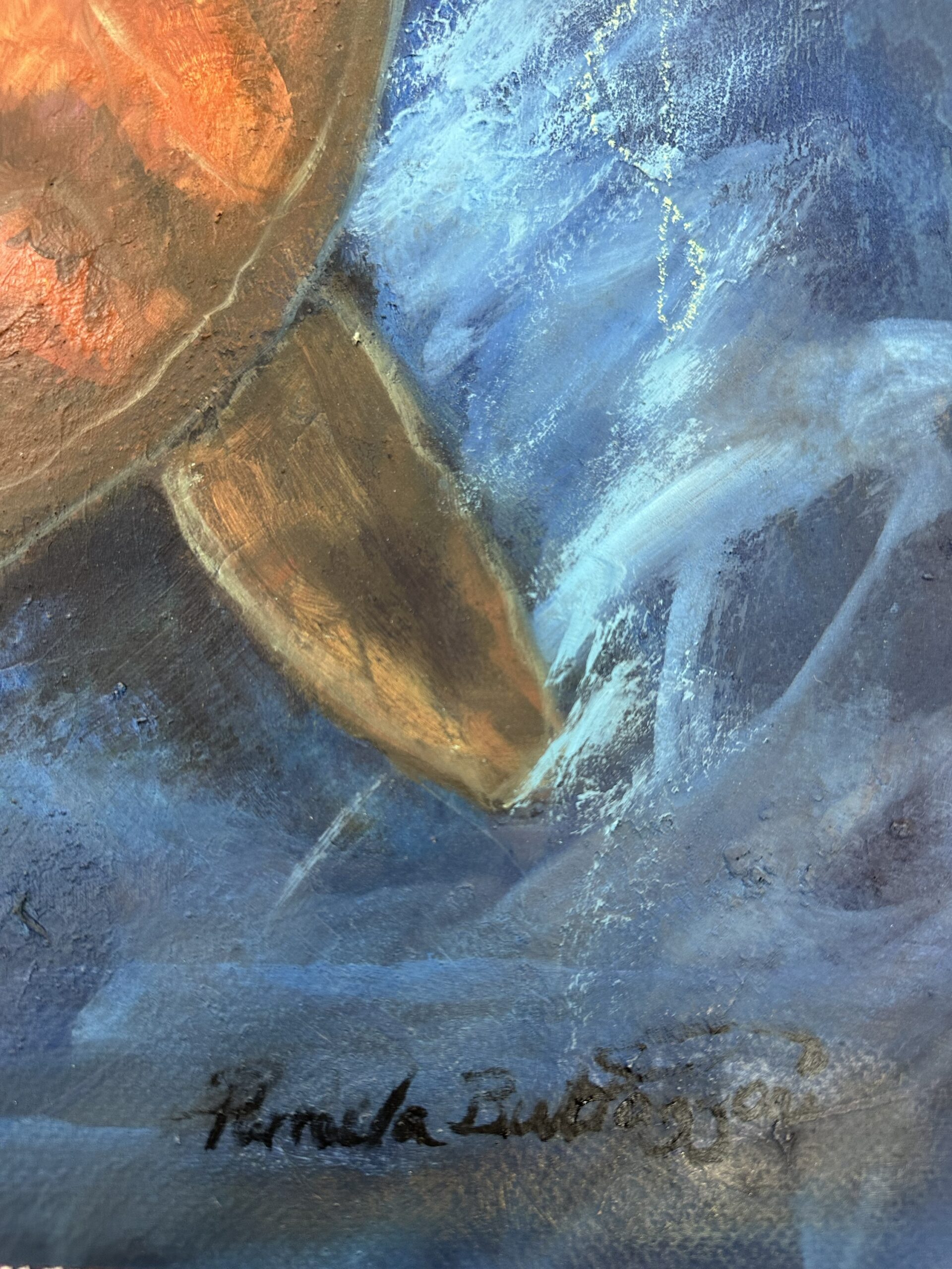 “Between Holding & Letting Go” Original Fine Artwork by Pamela Buttazzoni Copy - Image 2