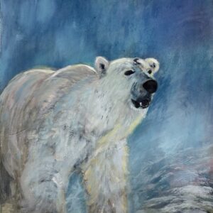 Silent Watcher of the Blue Hour Fine Artwork Reproduction by Pamela Buttazzoni