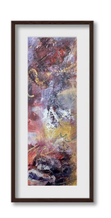 Guilded Fault Lines Triptych - Original Fine Art Reproductions by Pamela Buttazzoni - Image 4