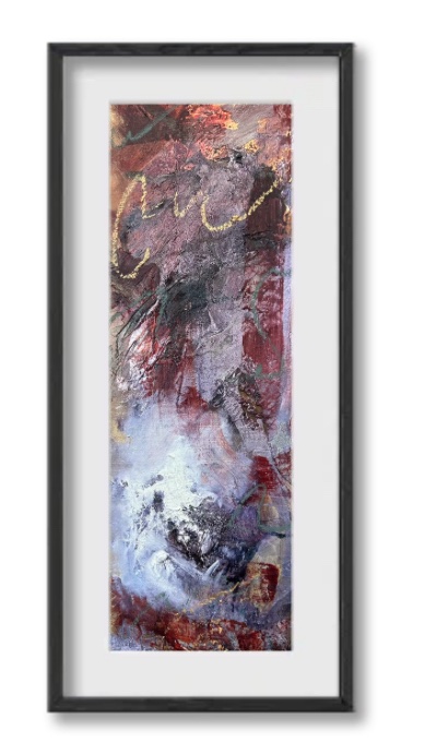 Guilded Fault Lines Triptych - Original Fine Art Reproductions by Pamela Buttazzoni - Image 3