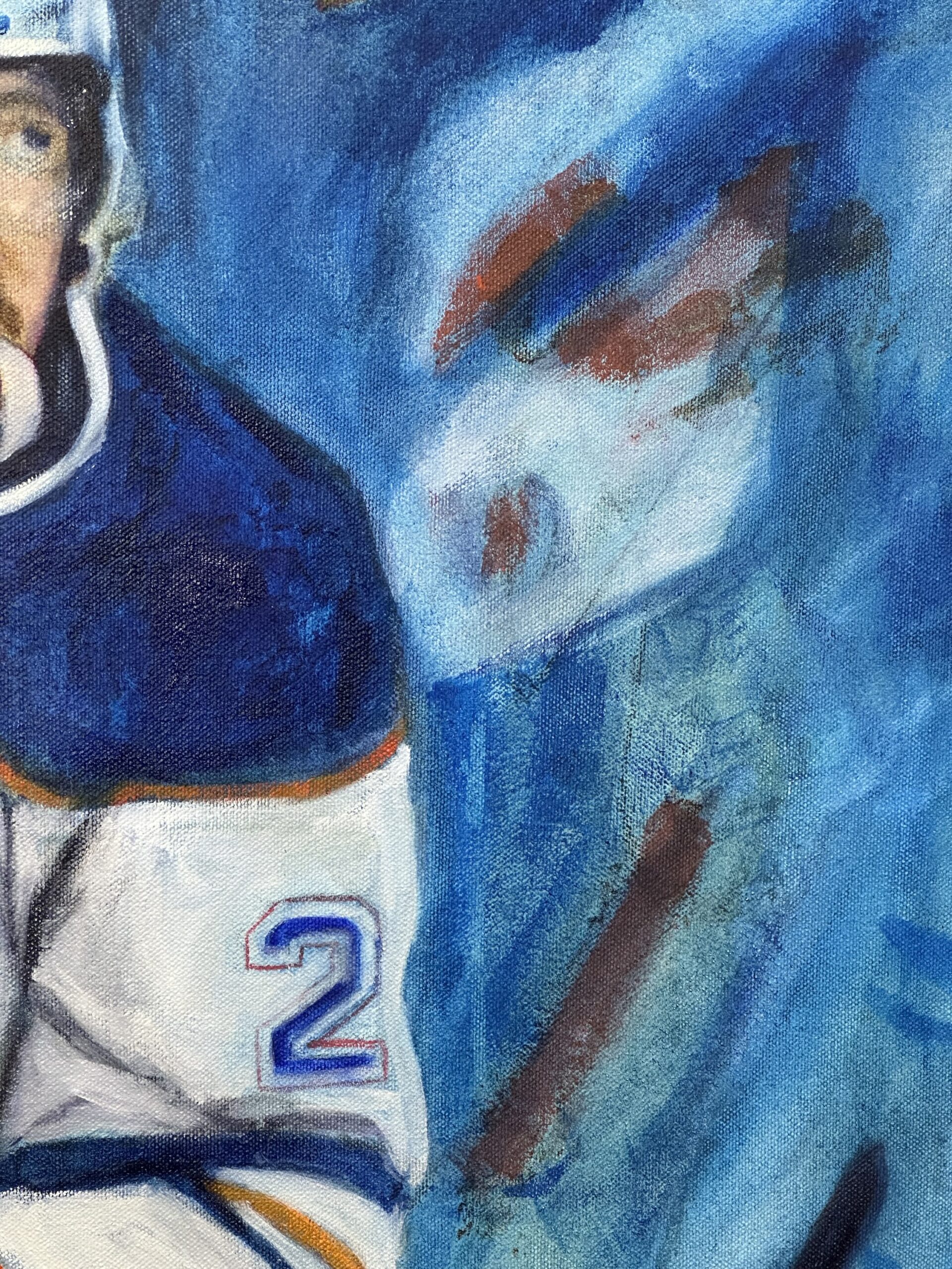 Leon Draisaitl 1000th NHL point - Original Fine Art by Pamela Buttazzoni - NOT FOR SALE - TO BE GIFTED TO LEON DRAISAITL - Image 4