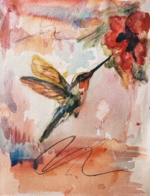 Suspended Between Petals - Original Fine Art by Pamela Buttazzoni