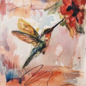 Suspended Between Petals - Original Fine Art by Pamela Buttazzoni