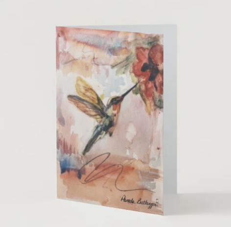 Suspended Between Petals Fine Art Greeting Cards by Pamela Buttazzoni