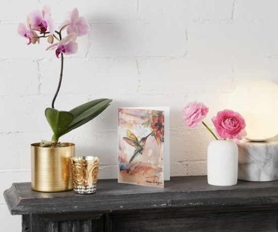 Suspended Between Petals Fine Art Greeting Cards by Pamela Buttazzoni