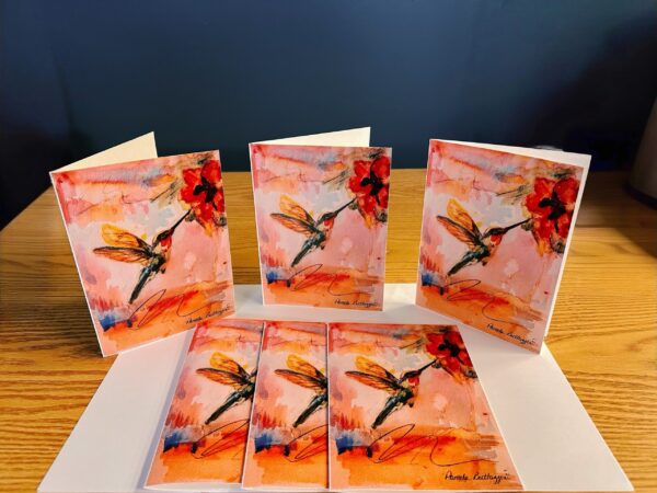 Suspended Between Petals Fine Art Greeting Cards by Pamela Buttazzoni